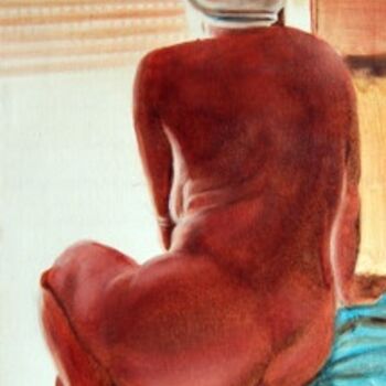 Картина под названием "hommage à Ingres" - Paola Angelotti, Подлинное произведение искусства, Масло