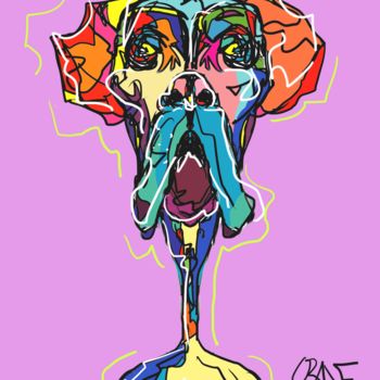 Digital Arts titled "DOG" by O R A N E, Original Artwork