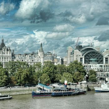 Fotografia intitulada "Gare de Londres" por Alain Brasseur, Obras de arte originais