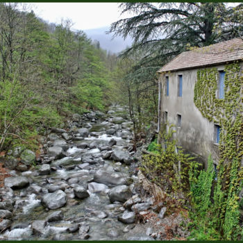 Photography titled "Moulin sur le Luech" by Alain Brasseur, Original Artwork