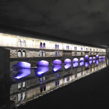 Photographie intitulée "Strasbourg, le pont…" par Alain Brasseur, Œuvre d'art originale