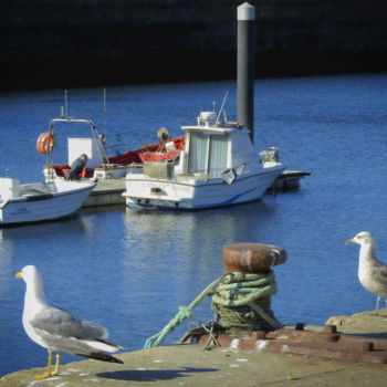 Photographie intitulée "Petit port." par Alain Brasseur, Œuvre d'art originale