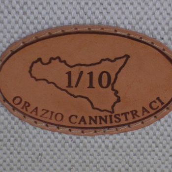 Artesanía titulada "Marchio a fuoco per…" por Orazio Cannistraci, Obra de arte original
