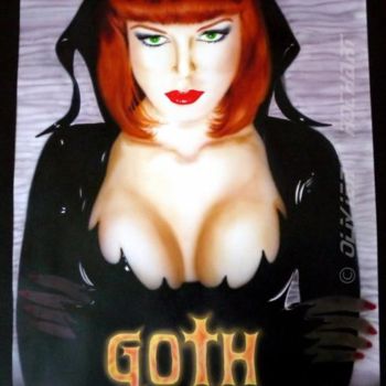 Peinture intitulée "goth" par Olivier R., Œuvre d'art originale