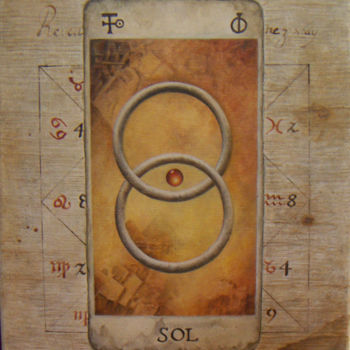 Ζωγραφική με τίτλο "Sol" από Orcas Azerlav, Αυθεντικά έργα τέχνης, Άλλος