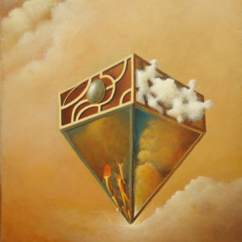 Malerei mit dem Titel "Meditación" von Orcas Azerlav, Original-Kunstwerk, Andere