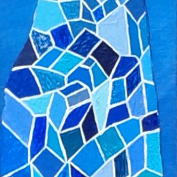 Peinture intitulée "Bleu N°1.jpg" par Frédéric Orceau, Œuvre d'art originale, Acrylique