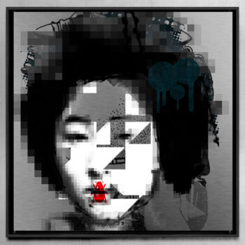 Obrazy i ryciny zatytułowany „geisha millenials IV” autorstwa Ordo Abkao, Oryginalna praca, Cyfrowy wydruk Zamontowany na Al…