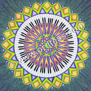 Pintura intitulada "Solar Music" por Tereza Ordyan, Obras de arte originais, Acrílico