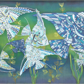 Pittura intitolato "Fish-2" da Tereza Ordyan, Opera d'arte originale, Acrilico