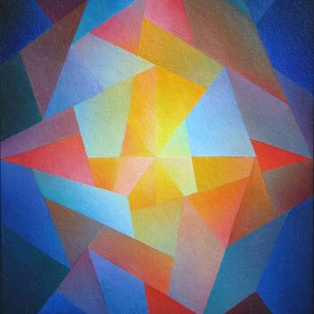 Painting titled "Light X." by Orest Dubay, Original Artwork, Oil