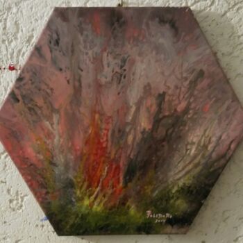 Pittura intitolato "fuoco.jpg" da Oreste Polidori, Opera d'arte originale, Acrilico