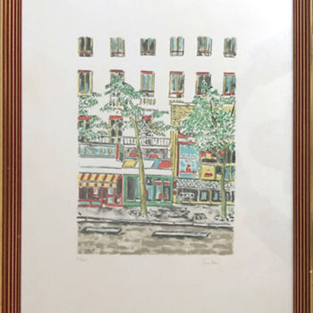 Printmaking titled "Senza titolo" by Orfeo Tamburi, Original Artwork, Screenprinting