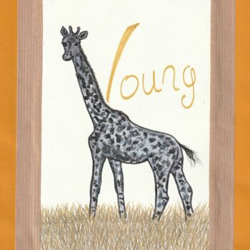 「Young」というタイトルの描画 O.M.A.によって, オリジナルのアートワーク, マーカー