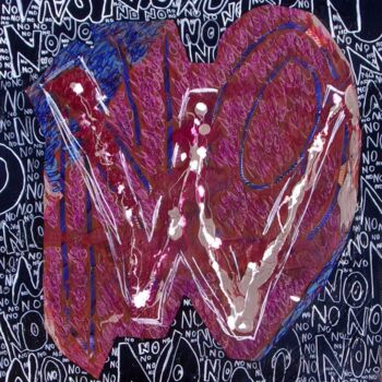 Painting titled "No(w)" by O.M.A., Original Artwork, Acrylic
