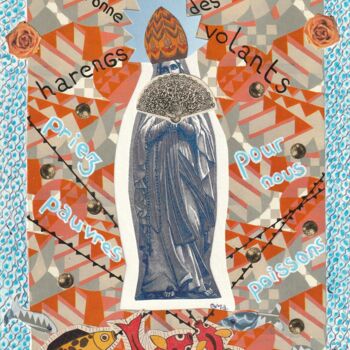 Collages intitulée "Dieppe (2)" par O.M.A., Œuvre d'art originale, Collages