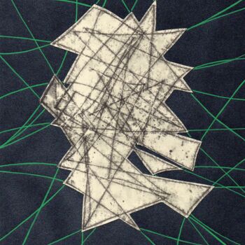 Gravures & estampes intitulée "Croissance 1" par O.M.A., Œuvre d'art originale, Monotype