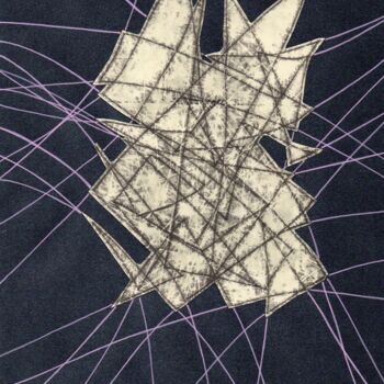 Gravures & estampes intitulée "Croissance 2" par O.M.A., Œuvre d'art originale, Monotype