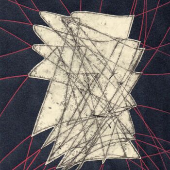 Gravures & estampes intitulée "Croissance 4" par O.M.A., Œuvre d'art originale, Monotype