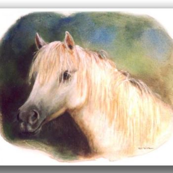 Painting titled "Cavallo" by Oria, Original Artwork, Oil