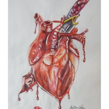 Painting titled "The Heart of Life" by Oriental Empyrean - The Art Gallery, Original Artwork, Pencil