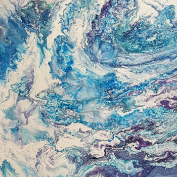 Картина под названием "Celestial Waves | 1…" - Alexandra Romano, Подлинное произведение искусства, Акрил