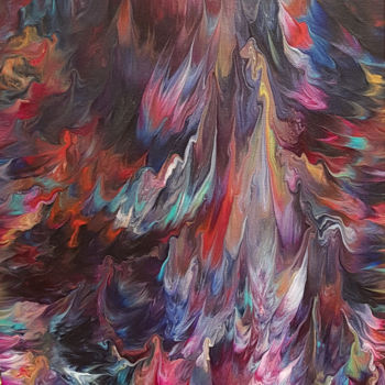 Картина под названием "Free Spirit No. 14" - Alexandra Romano, Подлинное произведение искусства, Акрил