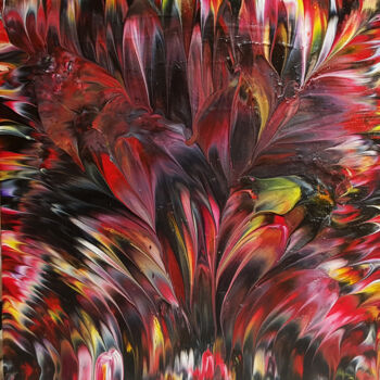 「Phoenix Feathers |…」というタイトルの絵画 Alexandra Romanoによって, オリジナルのアートワーク, アクリル
