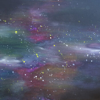 Peinture intitulée "Nebula" par Alexandra Romano, Œuvre d'art originale, Acrylique