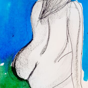 「Roberte」というタイトルの絵画 Céline Marcozによって, オリジナルのアートワーク, インク