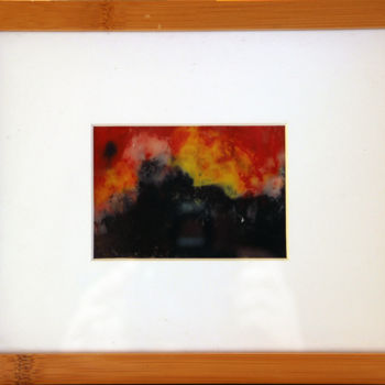 Malerei mit dem Titel "Feuerland" von Ralf Czekalla, Original-Kunstwerk, Öl