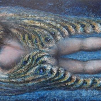 Pittura intitolato "«volare» (Volerai)" da Orlando Basulto, Opera d'arte originale, Olio