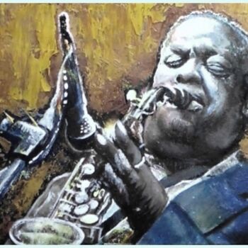 Картина под названием "le jazz" - Orlicz, Подлинное произведение искусства, Масло