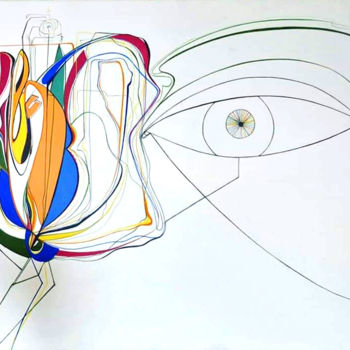 Pintura titulada "Eye" por Marina Iarmishko, Obra de arte original, Témpera