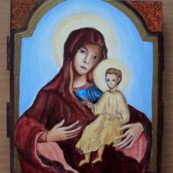 Painting titled "Madonna and Child 3" by Chipulnevazut, Original Artwork