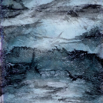 Pittura intitolato "Cloud sea" da Osam Fukuda, Opera d'arte originale, Olio