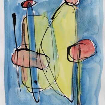 Painting titled "2022.286" by Oscar Boffy, Original Artwork, Watercolor