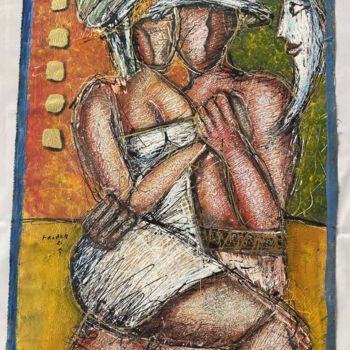 Malerei mit dem Titel "Tango nocturno" von Oscar Franco, Original-Kunstwerk, Acryl