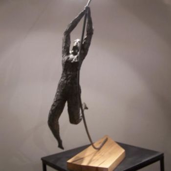 Rzeźba zatytułowany „"Dejame volar"” autorstwa Oscar Brocos, Oryginalna praca, Metale