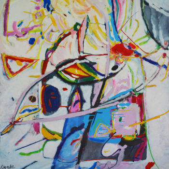 Pittura intitolato "delfin.jpg" da Capeche, Opera d'arte originale, Acrilico