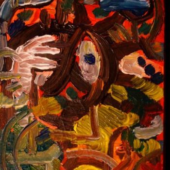 Painting titled "" Dada 1 "" by Oscar Galvan, Original Artwork, Oil