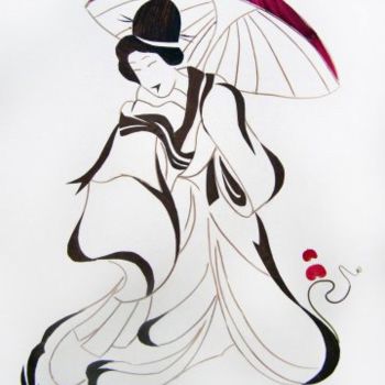 Artcraft titled "Япония (зонтик)" by Tatiana Berdnik, Original Artwork