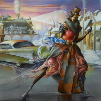 Peinture intitulée ""Chevrolet for Lucr…" par Osipoff Oleg, Œuvre d'art originale, Huile