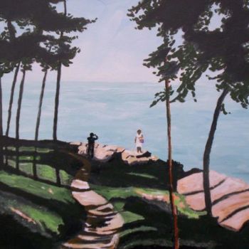 Painting titled "Photo Op, Lake Onta…" by Alan Embrée Osler, Original Artwork