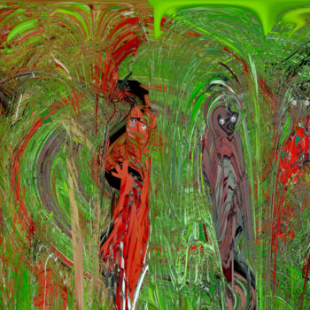 Grafika cyfrowa / sztuka generowana cyfrowo zatytułowany „ONDE ACABAM OS SEGR…” autorstwa Osman, Oryginalna praca, Malarstwo…