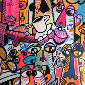 "Les Trumpis artiste…" başlıklı Tablo Osso Denis tarafından, Orijinal sanat, Akrilik