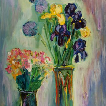 Painting titled "Spring In 2013" by Ostap Patyk, Original Artwork, Oil