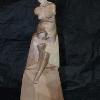 Sculpture intitulée "Act wood" par Osuch-Sculptures, Œuvre d'art originale, Bois