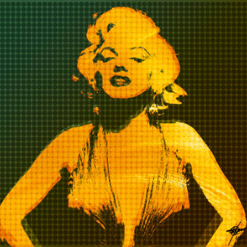 Arte digital titulada "Golden girl" por Osvaldo Russo, Obra de arte original, Pintura Digital