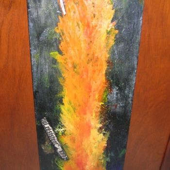 Pintura intitulada "Arbre de feu" por Otero Ar, Obras de arte originais, Óleo